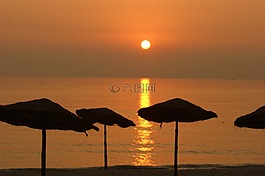 日出,海,太陽