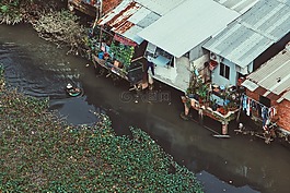 河,水,住宅