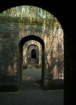 城墻,透視,風(fēng)鈴