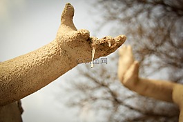 蘭州,雕像,冬季