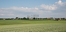 村,農(nóng)村,全景