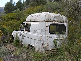 汽車,被遺棄,老