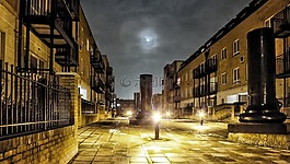 建筑物,夜,天空