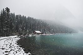 湖,水,房子