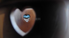 心脏,木,孔