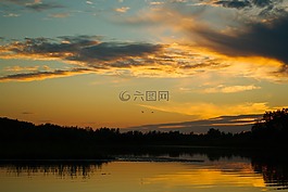 日落,性質,水