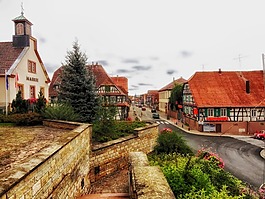 betschdorf,法国,村
