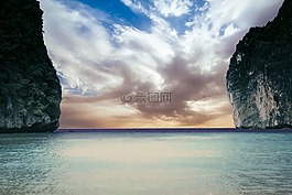海,巖,景觀