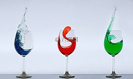 酒杯,玻璃,飞溅