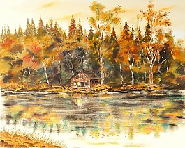 首頁,湖,景觀
