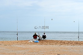 沖浪漁民,沖浪釣魚,漁