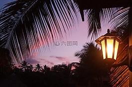 日落,多米尼加共和國,光