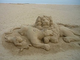 砂,沙雕,短暂