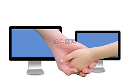 愛情,手,連接