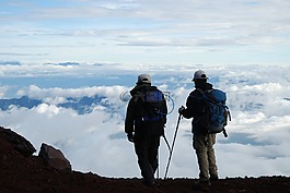 頂尖山,天空,云
