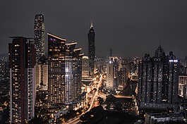 城市,摩天大樓,建筑