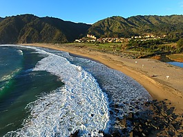 海灘,海,波