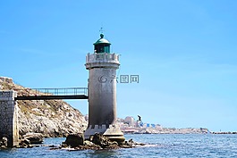 馬賽,海,燈塔