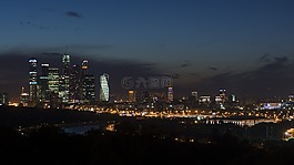 莫斯科,夜,城市