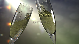 杯,玻璃,šanpanské