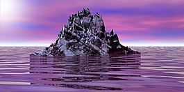 幻想,島,巖