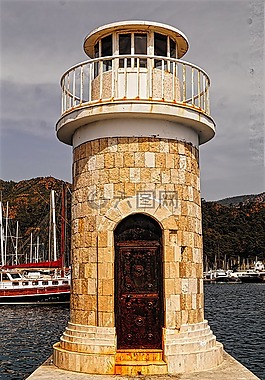 marmaris,海洋,灯塔