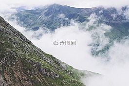 山,高原,自然