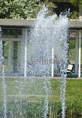 水景,噴泉,水