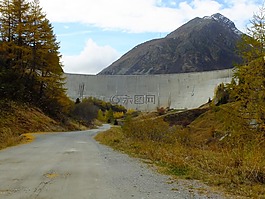 大坝 les toules,伯纳德圣大,高山