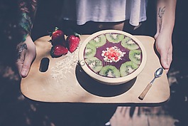 水果,沙拉,食品