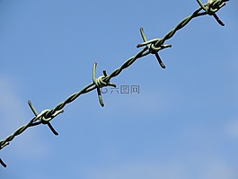 铁丝网,天空,监禁