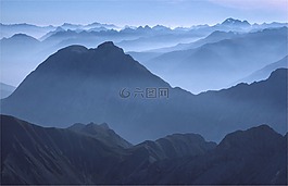 高山,心情,远景