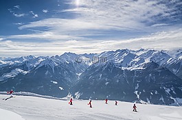 雪,冬天,山
