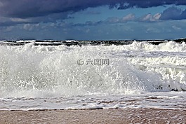 海,沖浪,北海