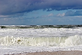 海,沖浪,波