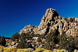 山,沙漠,景觀