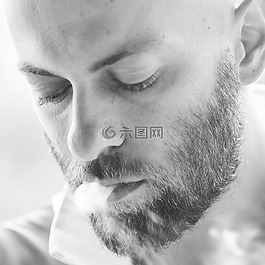 男性,模型,香煙