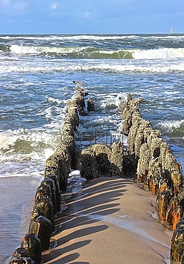 壩,沖浪,海