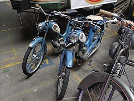 助力車,老,藍色