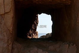 撒丁島,洞穴,窗口