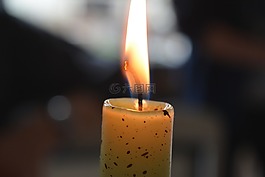蠟燭,火焰,燈芯