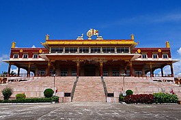 寺,甘丹 jangtse,建设