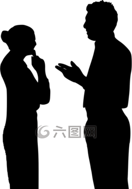 側(cè)影,對(duì)話,男子