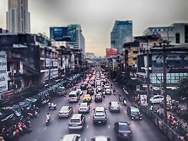 街头现场,微型,城市