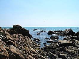 海,巖,波