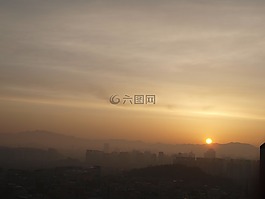 人,日出,黎明