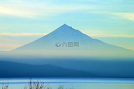 山,自然,霧