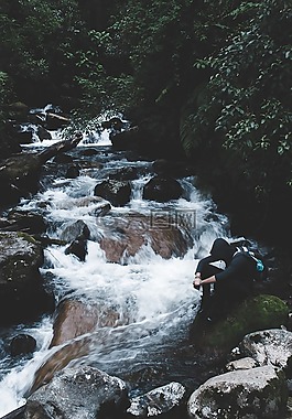 河,溪,水