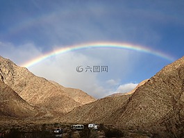 彩虹,景观,彩虹天空
