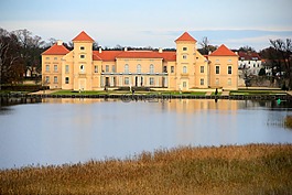城堡,rheinsberg,湖
